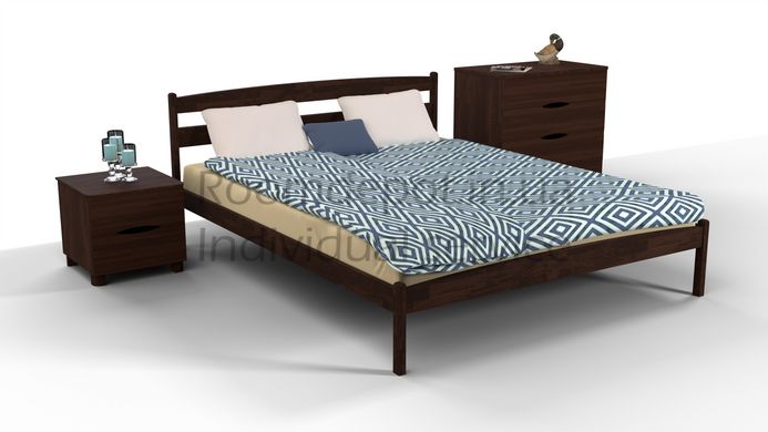 Ліжко без ізніжжя Ликерія Мікс Меблі 160х200 см Горіх темний Горіх темний RD49-4 фото