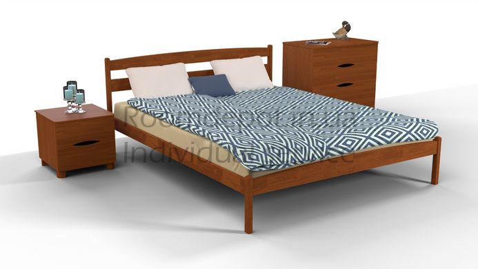 Кровать без изножья Ликерия Микс Мебель 140х200 см Орех темный Орех темный RD49 фото