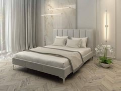 Ліжко Неаполь з м'яким узголів'ям ЛЕВ 140х190 см Категорія тканини 1  RD1329-5 фото