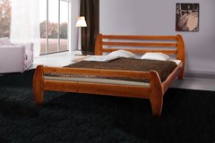 Ліжко дерев'яне GALAXY Мікс Меблі 140х200 см Горіх темний Горіх темний RD10-10 фото