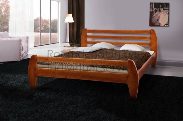 Кровать деревянная GALAXY Микс Мебель 140х200 см Орех темный Орех темный RD10-10 фото
