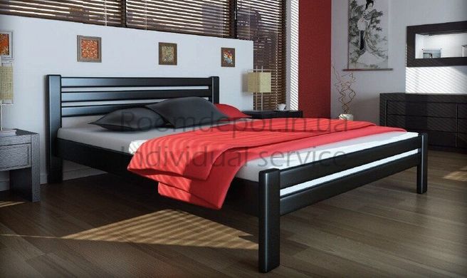Дерев'яне ліжко Прем'єра MebiGrand 160х200 см Горіх світлий Горіх світлий RD1086-25 фото
