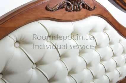 Кровать из ольхи Маргарита Микс Мебель 160х200 см Белый Белый RD15-2 фото