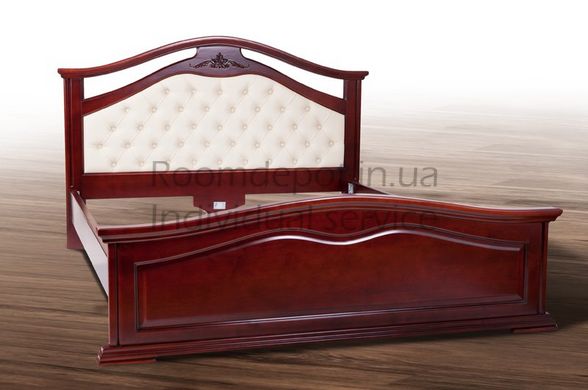 Кровать из ольхи Маргарита Микс Мебель 160х200 см Белый Белый RD15-2 фото
