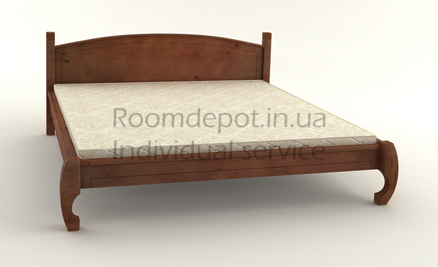 Дерев'яне ліжко Манхеттен MebiGrand 90х200 см Венге Венге RD1422-6 фото