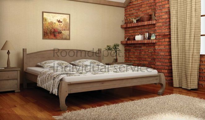 Деревянная кровать Манхеттен MebiGrand 90х200 см Венге Венге RD1422-6 фото
