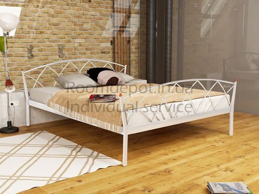 Кровать Жасмин Элеганс 2 Метакам 90х200 см Белый Белый RD1454 фото