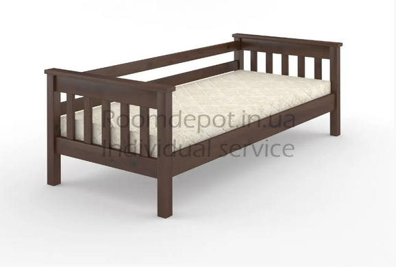 Детская кровать Скандинавия Литл MebiGrand 90х190 см Орех темный Орех темный RD2939-80 фото