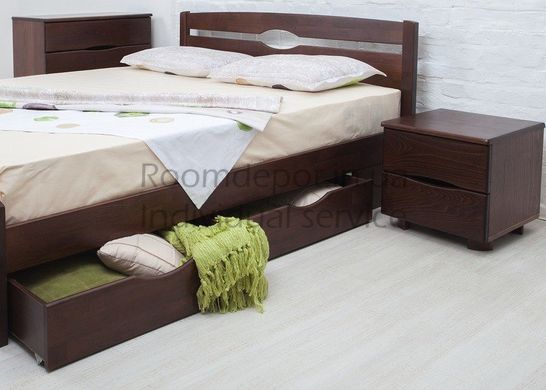 Кровать Нова с ящиками Олимп 140х200 см Венге Венге RD1283-18 фото