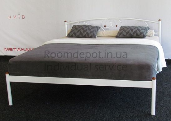 Кровать Милана 1 Метакам 90х200 см Белый Белый RD1457 фото