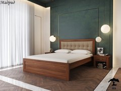 Ліжко Мадрид з м'яким узголів'ям 50 ЛЕВ Бук натуральний 180х200 см Бук натуральний RD1750-80 фото
