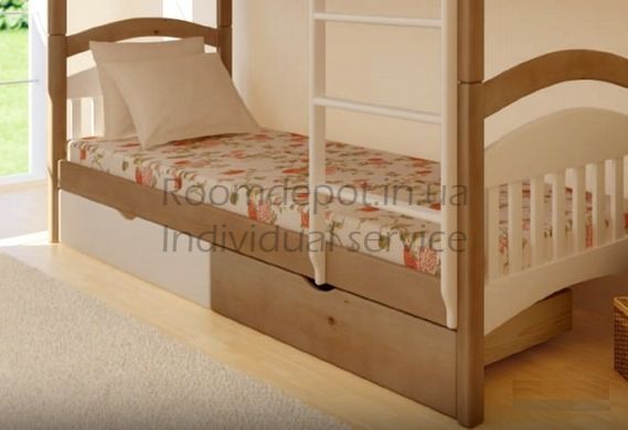 Двухъярусная кровать Жасмин MebiGrand 90х190 см Махонь Махонь RD941-9 фото