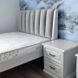 Кровать Токио с мягким изголовьем 50 ЛЕВ Бук натуральный 90х200 см RD1751 фото 2