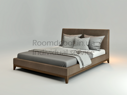 Кровать Кальяри с мягким изголовьем ЛЕВ 140х190 см Категория ткани 1  RD2863-5 фото
