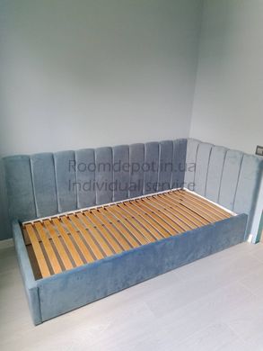 Кровать Скандинавия с подъемным меxанизмом ЛЕВ 140х190 см Категория ткани 1  RD2777-5 фото