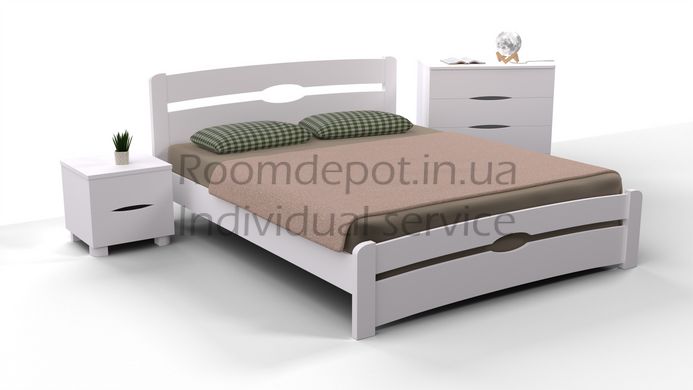 Кровать односпальная Каролина Микс Мебель 90х200 см Орех темный Орех темный RD45-4 фото