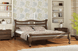 Деревянная кровать Даллас MebiGrand 120х200 см Орех темный RD1423-8 фото 4