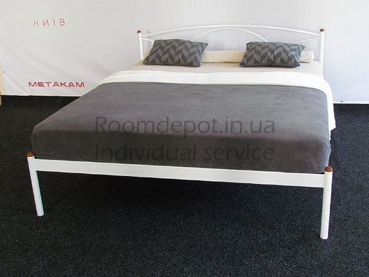 Кровать Палермо 1 Метакам 90х200 см Белый Белый RD1455 фото
