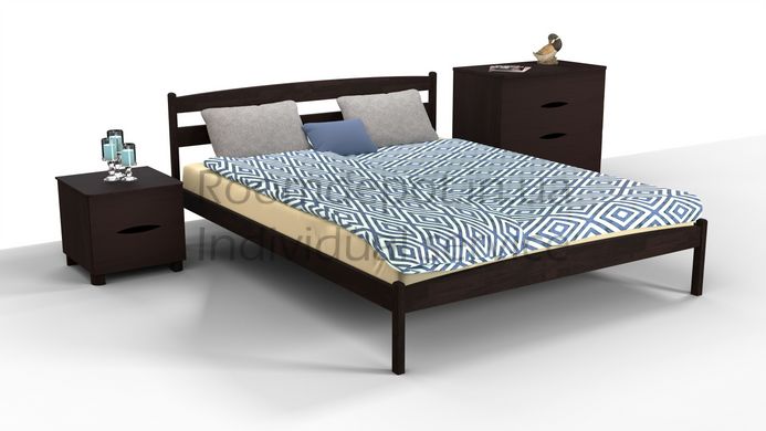 Кровать односпальная Ликерия (без изножья) Микс Мебель 80х200 см Орех темный Орех темный RD48 фото