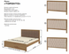 Деревянная кровать Торонто MebiGrand 160х200 см Орех темный RD1644-32 фото 6