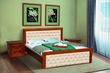 Кровать с ольхи Фридом Микс Мебель 180х200 см Орех Орех RD1092-1 фото