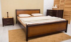 Ліжко Сіті з інтарсією Олімп 160х200 см Бук натуральний Бук натуральний RD1243-18 фото