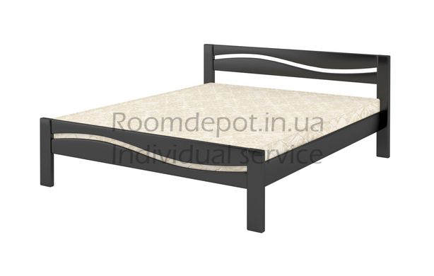 Деревянная кровать Неаполь MebiGrand 140х190 см Орех темный Орех темный RD1366-9 фото