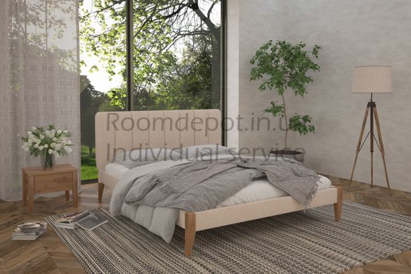 Дерев'яне ліжко Лондон MebiGrand 160х200 см Горіх темний Горіх темний RD1033-32 фото