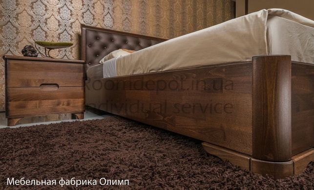 Ліжко з механізмом Мілена преміум м'яка Олімп 200х200 см Венге Венге RD43-44 фото