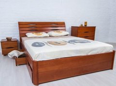 Ліжко Маріта Люкс з ящиками Олімп 140х200 см Венге Венге RD1280-6 фото