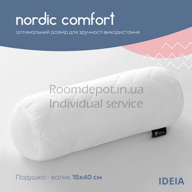 Подушка валик Nordic Comfort IDEIA 15*40 Белый RD3045 фото