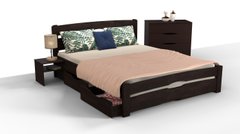Ліжко з ящиками Кароліна Мікс Меблі 90х200 см Горіх темний Горіх темний RD1079-5 фото