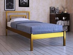 Ліжко Бріо 1 Метакам 90х200 см Коричневий Коричневий RD76-13 фото