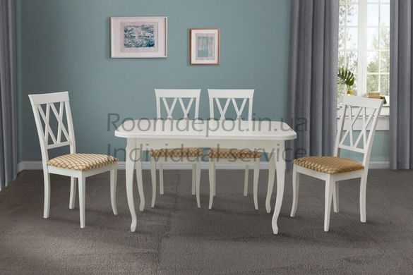 Стол обеденный Соренто Микс Мебель Белый Белый RD571 фото