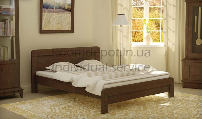 Деревянная кровать Тоскана MebiGrand 140х200 см Орех темный Орех темный RD1421-8 фото
