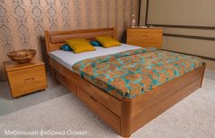 Ліжко Марго м'яка з ящиками Олімп 180х200 см Венге Венге RD1487-30 фото