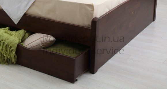 Кровать Лика Люкс с ящиками Олимп 200х200 см Венге Венге RD1345-36 фото
