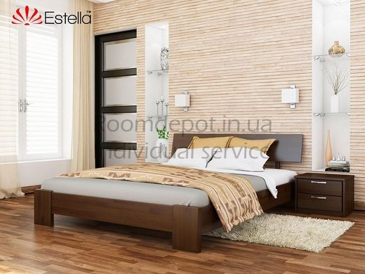 Деревянная кровать Титан Эстелла 120х190 см Орех темный, Щит Орех темный RD105 фото