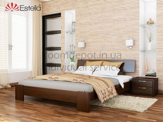 Деревянная кровать Титан Эстелла 120х190 см Орех темный, Массив Орех темный RD105-16 фото