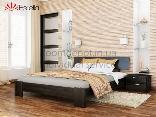 Деревянная кровать Титан Эстелла 120х190 см Орех темный, Щит Орех темный RD105 фото