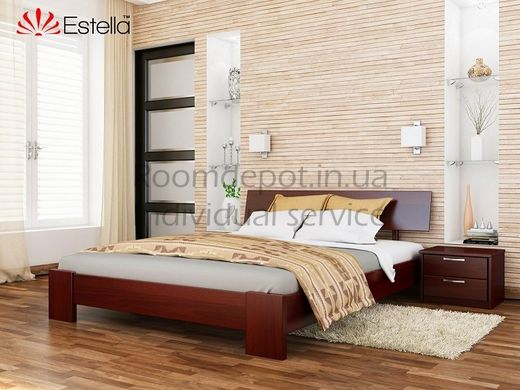 Деревянная кровать Титан Эстелла 140х190 см Орех темный, Щит Орех темный RD105-32 фото