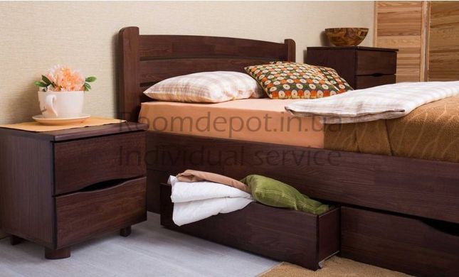 Ліжко з ящиками Софія V Олімп 180х200 см Венге Венге RD1251-18 фото