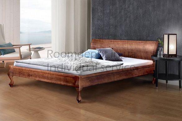 Кровать деревянная Николь Микс Мебель 160 х 200 см Орех темный Орех темный RD7-4 фото