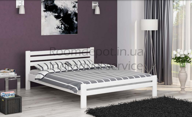 Дерев'яне ліжко Прем'єра MebiGrand 140х200 см Яблуня Яблуня RD1086-18 фото