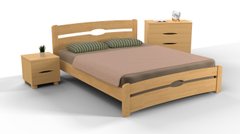 Ліжко двоспальне Кароліна Мікс Меблі 140х200 см Горіх темний Горіх темний RD46 фото