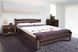 Ліжко з фрезеруванням Пальміра Мікс Меблі 160х200 см Горіх темний RD33 фото 1