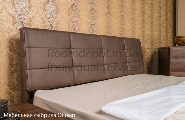Кровать с обивкой Дели Олимп 140х200 см Венге Венге RD1485-6 фото