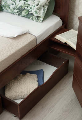 Ліжко Нова з ящиками Олімп 160х200 см Венге Венге RD1283-24 фото