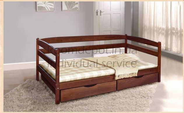 Ліжко з ящиками Єва Мікс Меблі 80х190 см Білий Білий RD56-8 фото