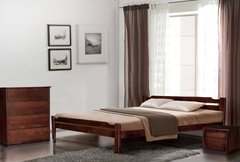 Ліжко дерев'яне Ольга Мікс Меблі 160х200 см Горіх Горіх RD17-3 фото
